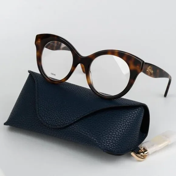 Loewe CURVY Men Eyeglasses Havana Round LW50074I 052 NEW AUTHENTIC